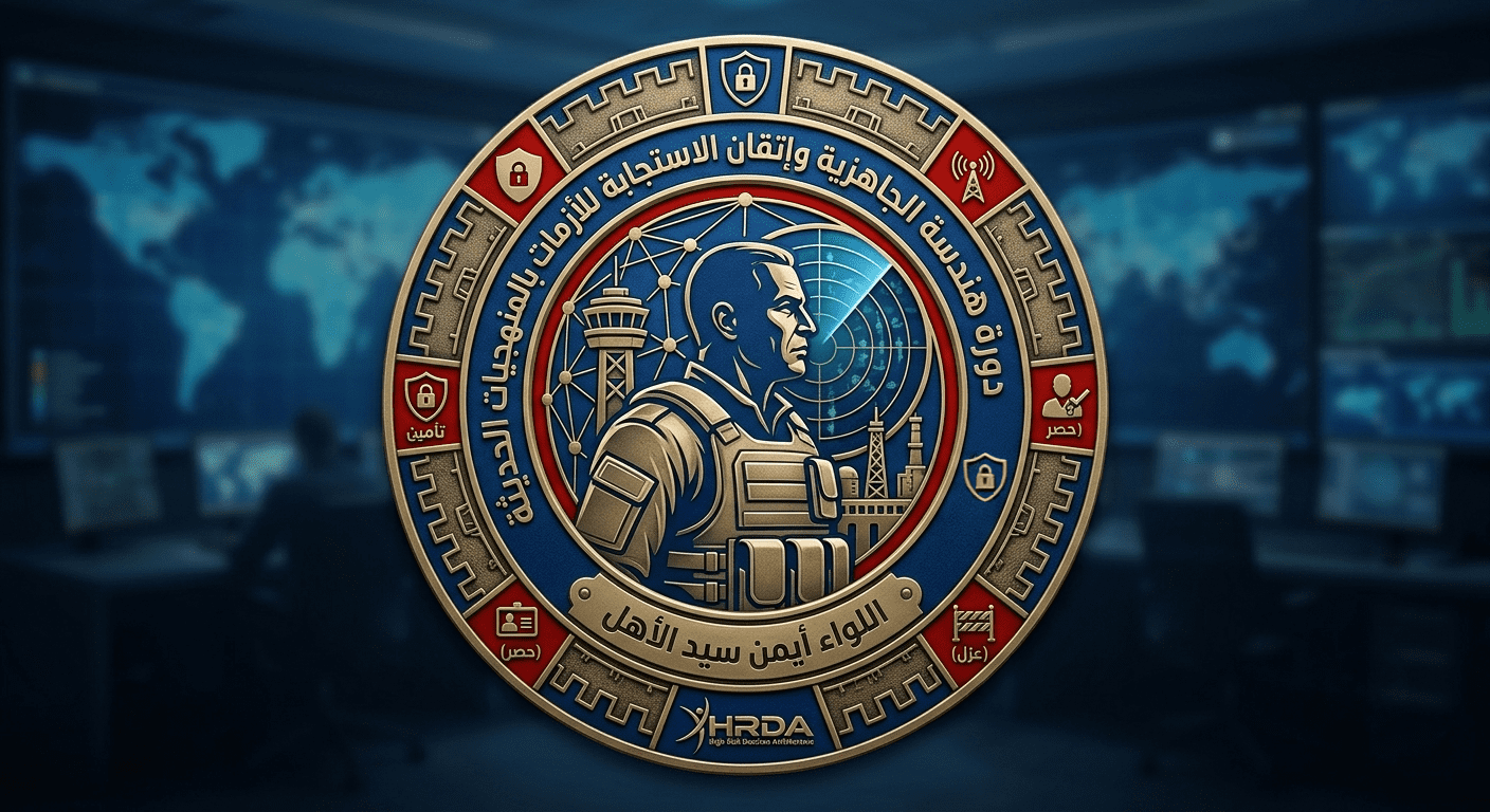 هندسة الجاهزية وإتقان الاستجابة للأزمات بالمنهجيات الحديثة          Engineering Readiness & Mastering Crisis Response through Modern Methodologies